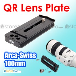 Kiwifotos 100mm 長鏡頭快拆板 Arca-Swiss Type Quick Release Lens Plate