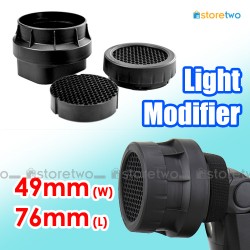 外置閃燈 JJC 聚光罩束光筒 49mm x 76mm Flash Honeycomb Grid Light Modifier