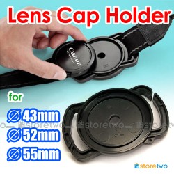 相機鏡頭蓋扣於相機帶 快取防丟扣 43mm 52mm 55mm Camera Buckle Lens Cap Holder