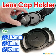 相機鏡頭蓋扣於相機帶 快取防丟扣 40.5mm 49mm 62mm Camera Buckle Lens Cap Holder