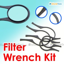 鏡頭濾鏡扳手 拆卸夾子 兩大兩小一套四件 Lens Filter Wrench Kit 49mm-58mm 67mm-77mm