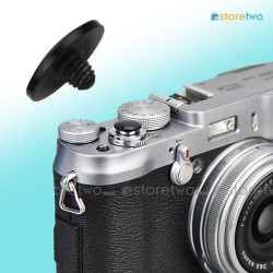 黑色相機快門按鈕 銅制凸面 10mm Shutter Release Button