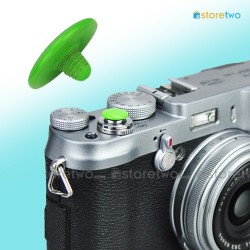 綠色相機快門按鈕 銅制凸面 10mm Shutter Release Button
