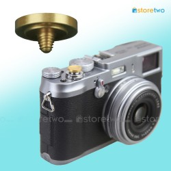 金色相機快門按鈕 銅制 11mm Shutter Release Button