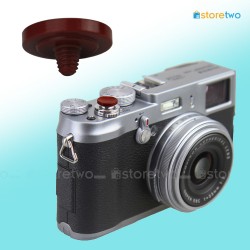 深紅色相機快門按鈕 銅制 11mm Shutter Release Button