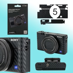 SONY RX100 V / VA RX100M5 碳纖機身貼膜 保護膜 Carbon Fiber Skin Sticker Kiwifotos