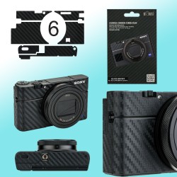 SONY RX100 VI RX100M6 碳纖機身貼膜 保護膜 Carbon Fiber Skin Sticker Kiwifotos