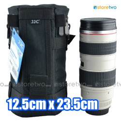 JJC DLP-6II 11.3x24cm 防水鏡頭保護袋 (送肩帶) 防水防撞防刮花  雙拉鍊 掛鎖環 可掛腰帶或肩帶