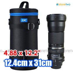 JJC DLP-7II 124x310mm 防水鏡頭保護袋 (送肩帶) 防水防撞防刮花  雙拉鍊 掛鎖環 可掛腰帶或肩帶