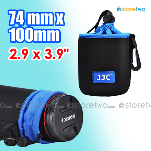 JJC NLP-10 74x100mm Neoprene 潛水物料防水鏡頭保護袋 防水防撞防刮花  掛鎖環 束繩 可掛腰帶