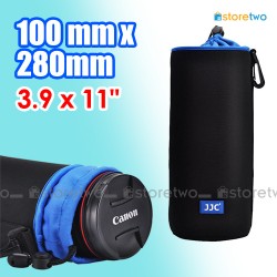 JJC NLP-28 100x280mm Neoprene 潛水物料防水鏡頭保護袋 防水防撞防刮花  掛鎖環 束繩 可掛腰帶