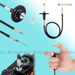 黑色 JJC 機械快門線 快門鎖 40mm Threaded Cable Release