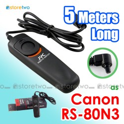 Canon RS-80N3 - JYC 電子快門線 5米 EOS 5DS R 5D Mark III 7D2 6D II 1D X 5D 40D 50D Remote Shutter Cord 5 Meters Long