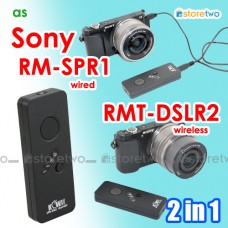2合1 Sony RMT-DSLR2 RM-SPR1 JJC 紅外線無線遙控有線電子快門 A9 A7R III A6500 A6300 A6000 RX100M5 RX10 infrared wireless wired remote
